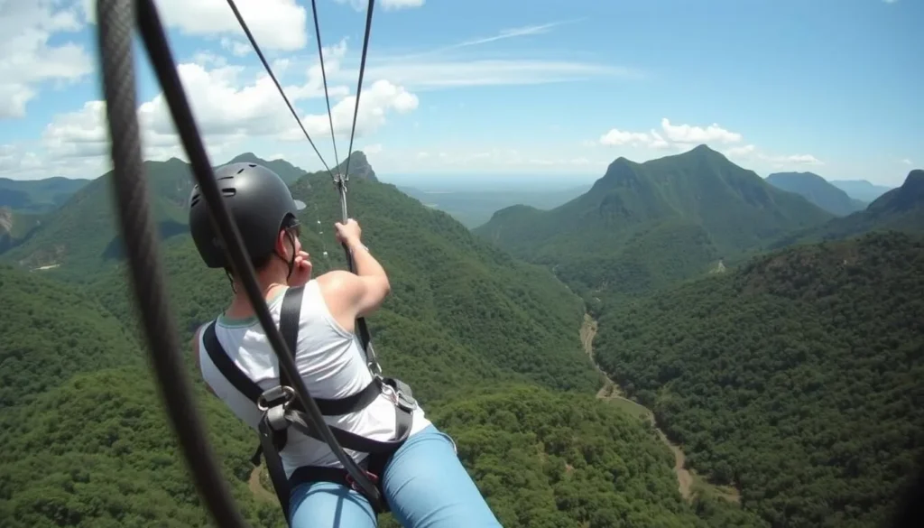 Malolotja Nature Reserve canopy tour zipline through the mountains - adventurous activity among Swaziland best things to do