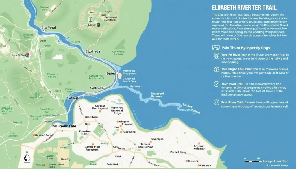 Map of the Elizabeth River Trail