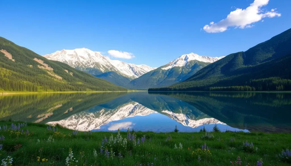 Mavrovo National Park landscape with mountains and lake, North Macedonia things to do Mavrovo National Park landscape with mountains and lake, North Macedonia things to do