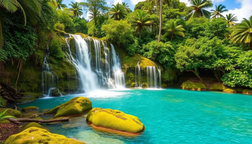 Mele Cascades waterfall in Port Vila, Vanuatu