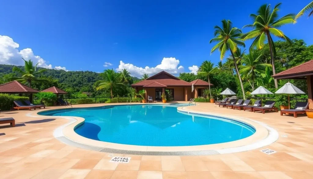 Mid-range resort with a swimming pool in Panay Island