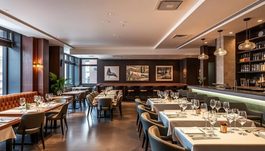 Modern Italian restaurant interior in Dupont Circle, Washington DC