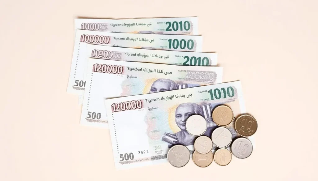Moroccan Dirham banknotes and coins, the currency used in Western Sahara Moroccan Dirham banknotes and coins, the currency used in Western Sahara