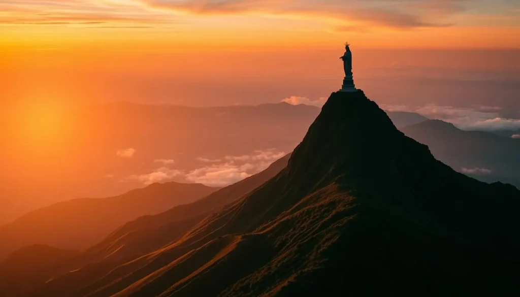 Mount Ramelau at sunrise in Timor-Leste Mount Ramelau at sunrise in Timor-Leste