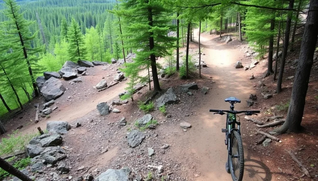 Mountain biking trails in Marquette, Michigan