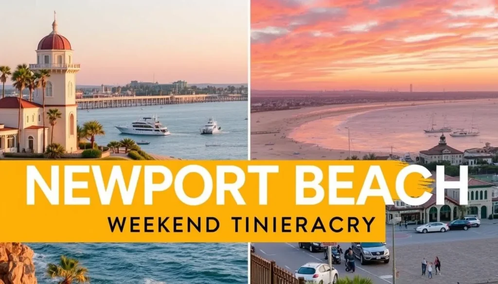Newport Beach weekend itinerary image
