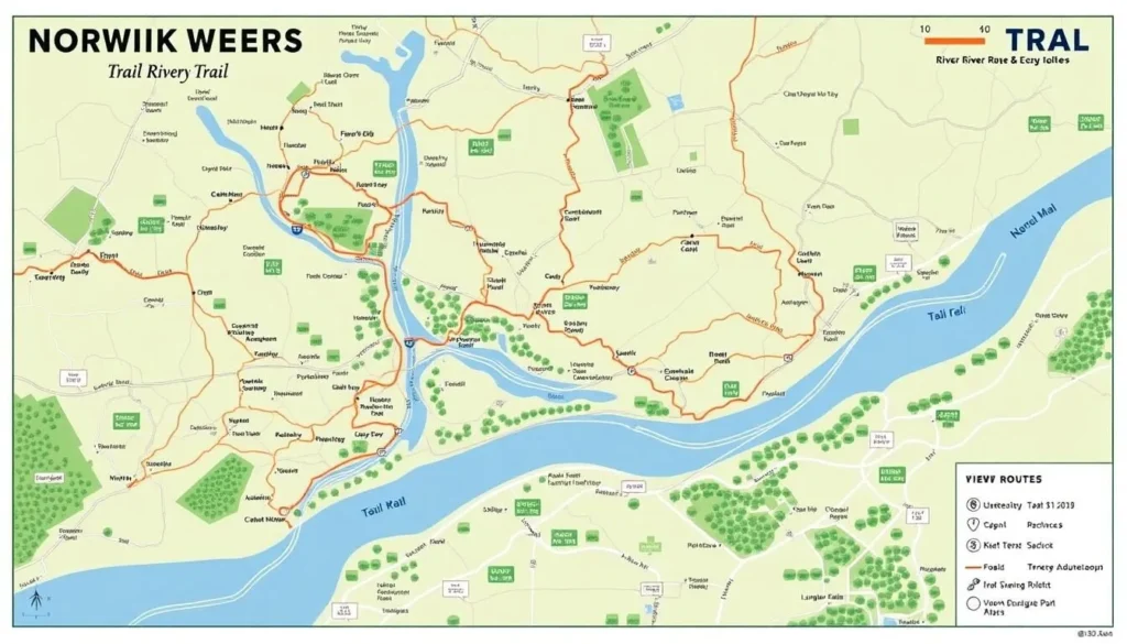 Norwalk River Valley Trail map image