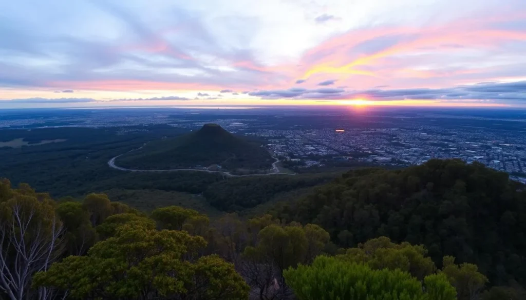 Panoramic view from Mount Lofty Summit Adelaide