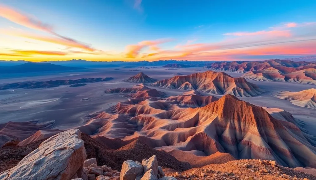Panoramic view of Death Valley from Aguereberry Point