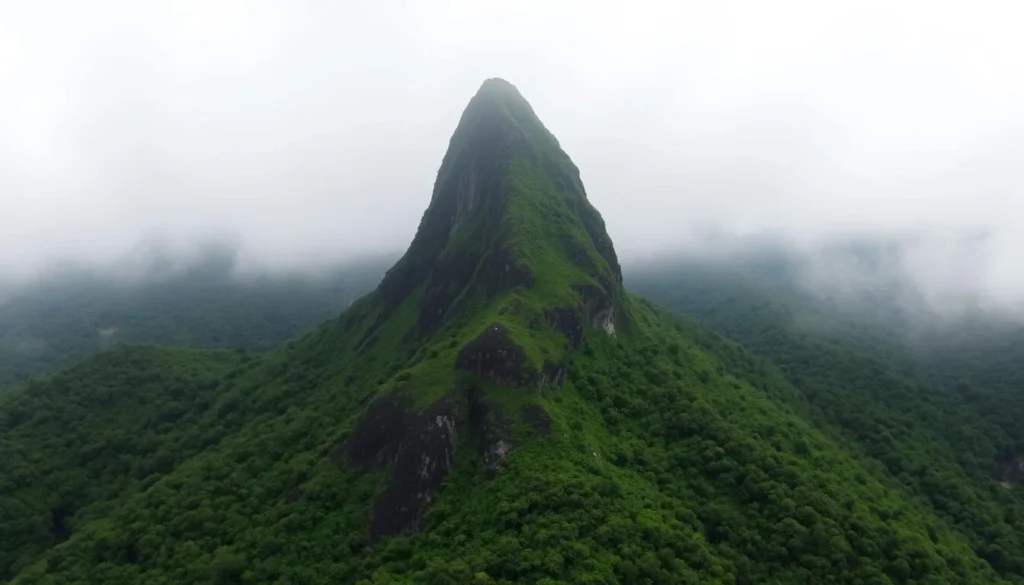 Pico Cão Grande, the dramatic needle-shaped volcanic plug rising from the jungle - a must-see attraction among the best things to do in Sao Tome and Principe