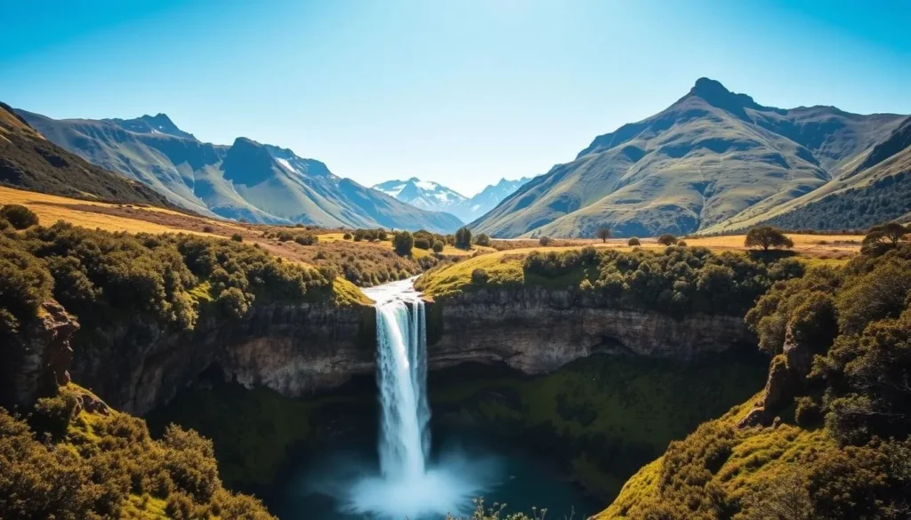 Picture of Horsetail Falls near Queenstown, Tasmania