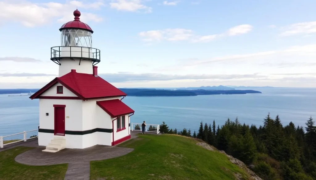 Point No Point Lighthouse in Hansville, Washington, with its historic lighthouse and scenic views