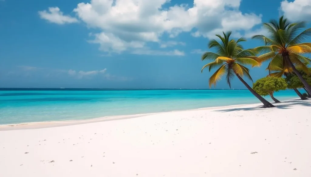 Point of Sand beach on Little Cayman with pristine white sand and turquoise waters
