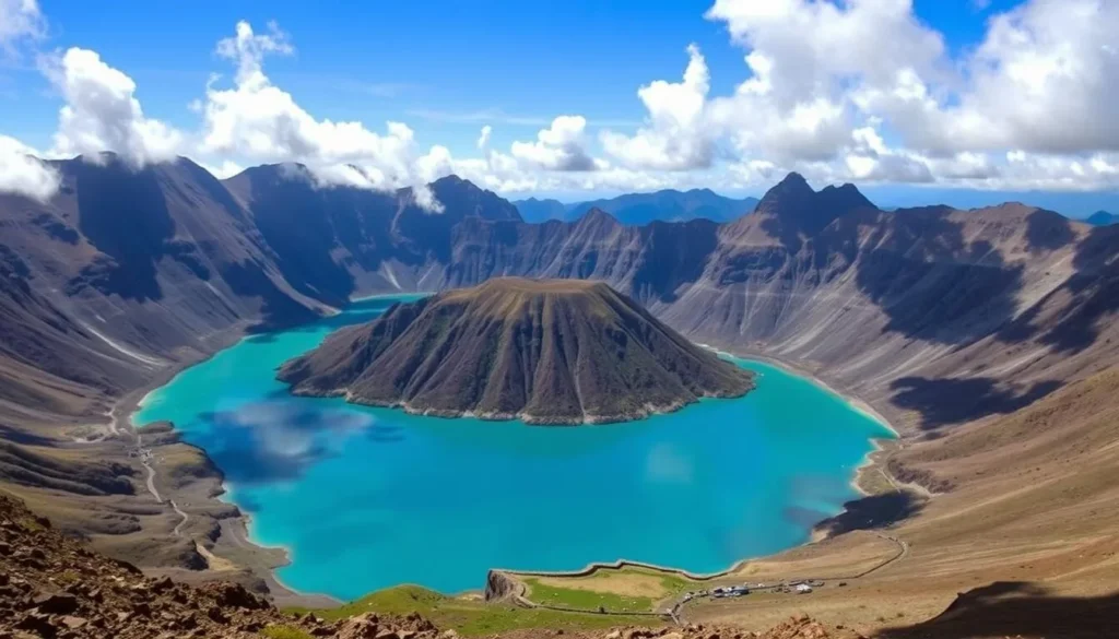 Quilotoa crater lake with turquoise waters, one of the best things to do in Ecuador Quilotoa crater lake with turquoise waters, one of the best things to do in Ecuador
