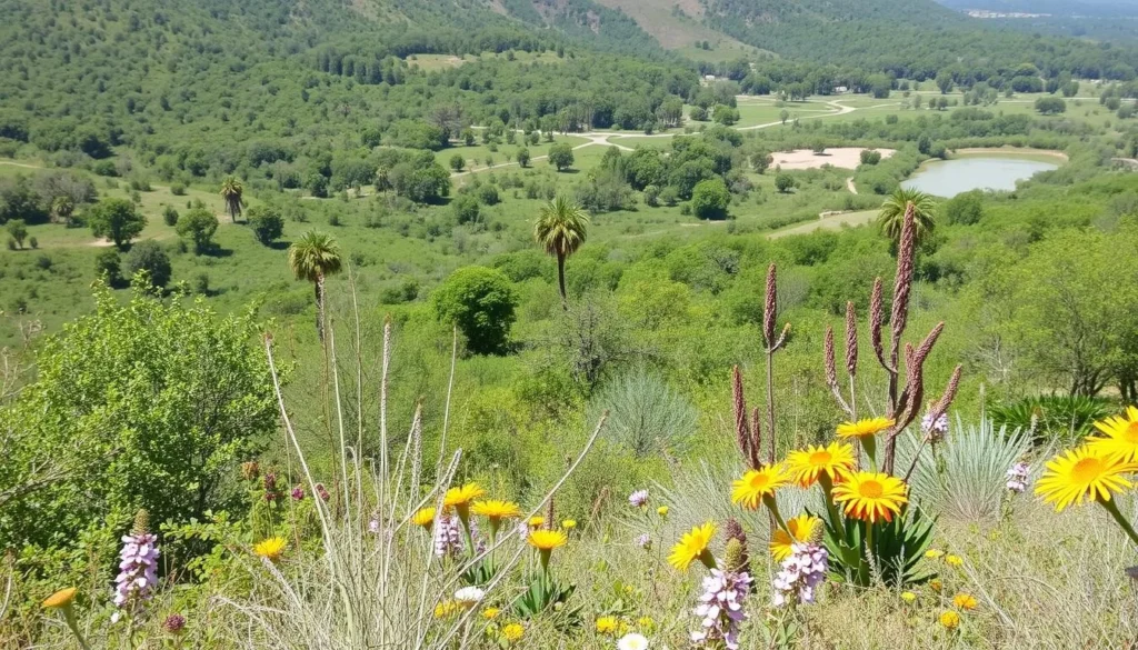 Resaca de la Palma State Park landscape with diverse flora and fauna