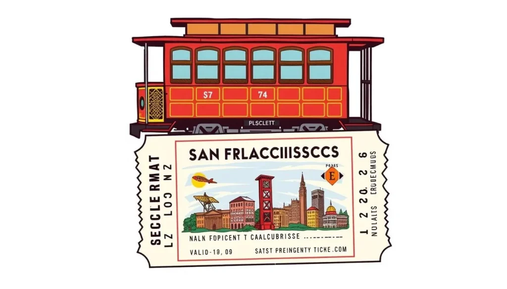 San Francisco cable car tickets image