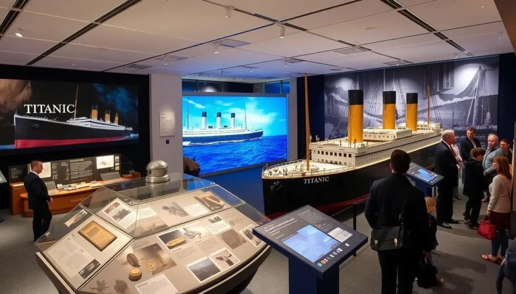 SeaCity Museum in Southampton with Titanic exhibition displays SeaCity Museum in Southampton with Titanic exhibition displays