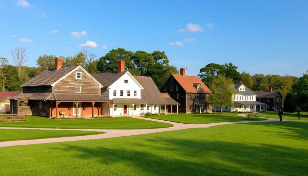 Shaker Village Kentucky historic buildings and serene landscape