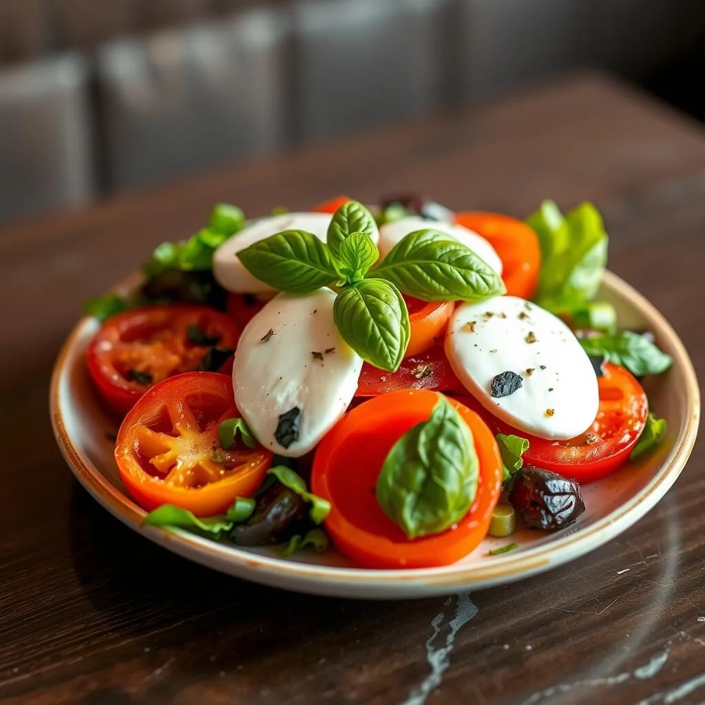 Summer Italian dish with heirloom tomatoes in Washington DC