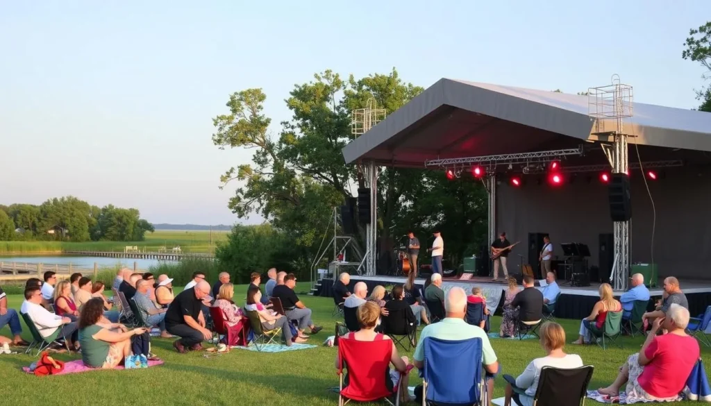 Summer concert with live music at Cupola Park in Millsboro