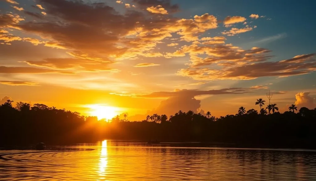 Sunset over Cuyabeno Wildlife Reserve in the Amazon, one of the best things to do in Ecuador Sunset over Cuyabeno Wildlife Reserve in the Amazon, one of the best things to do in Ecuador