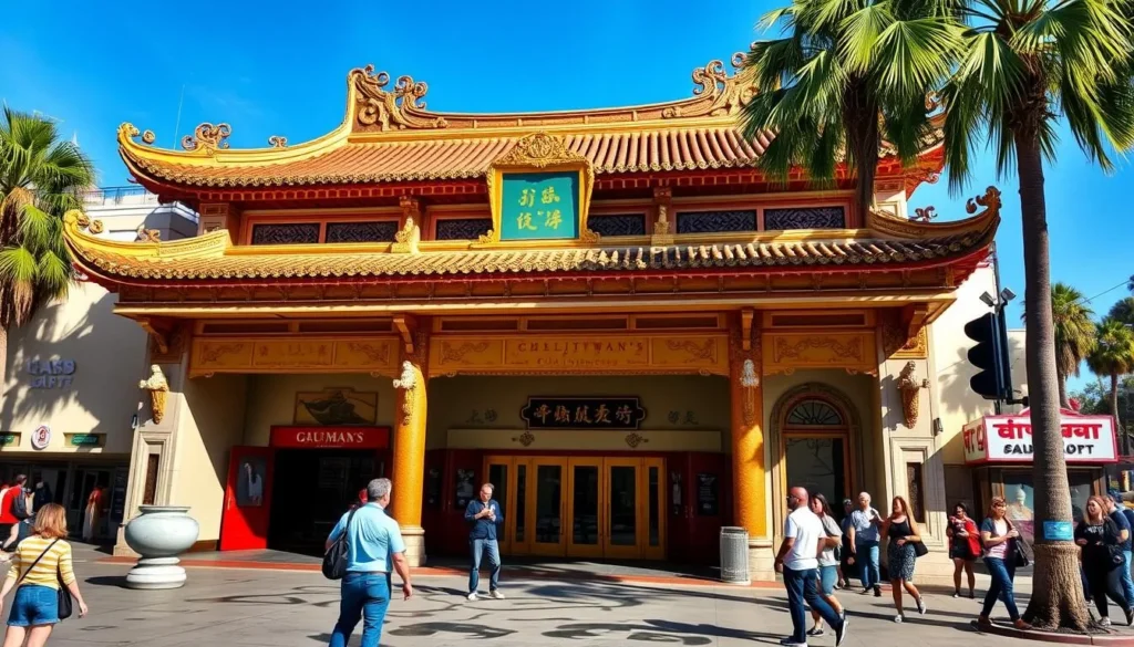 TCL Chinese Theatre on Hollywood Boulevard, a popular day trip destination from Burbank, California TCL Chinese Theatre on Hollywood Boulevard, a popular day trip destination from Burbank, California