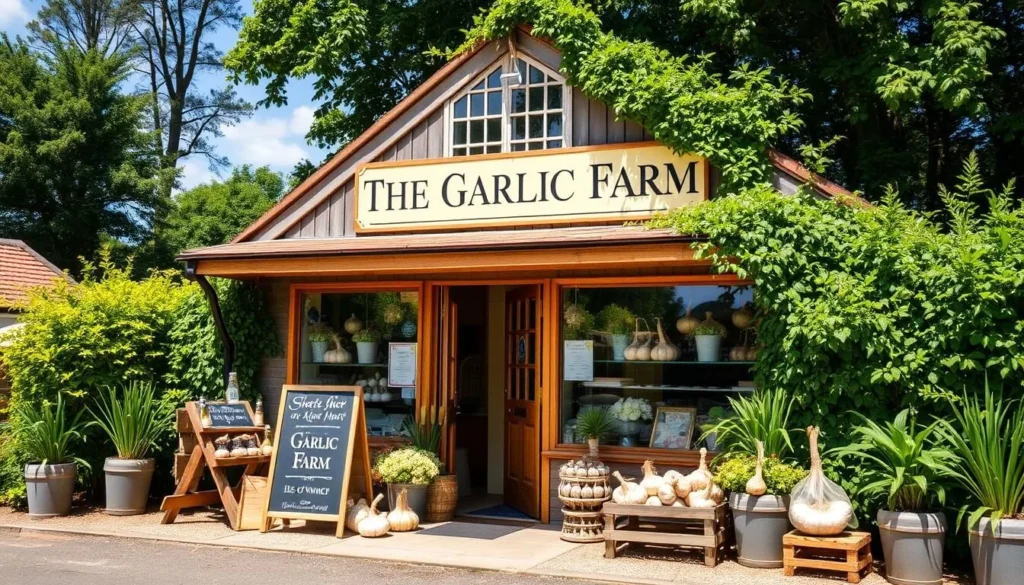 The Garlic Farm shop on the Isle of Wight