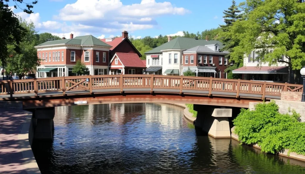 The 'It's a Wonderful Life Bridge' in Seneca Falls that inspired the famous movie scene