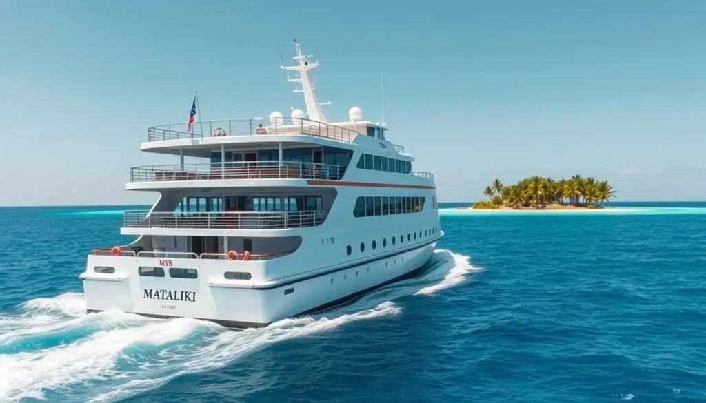The MV Mataliki passenger vessel that connects Samoa to Tokelau's atolls