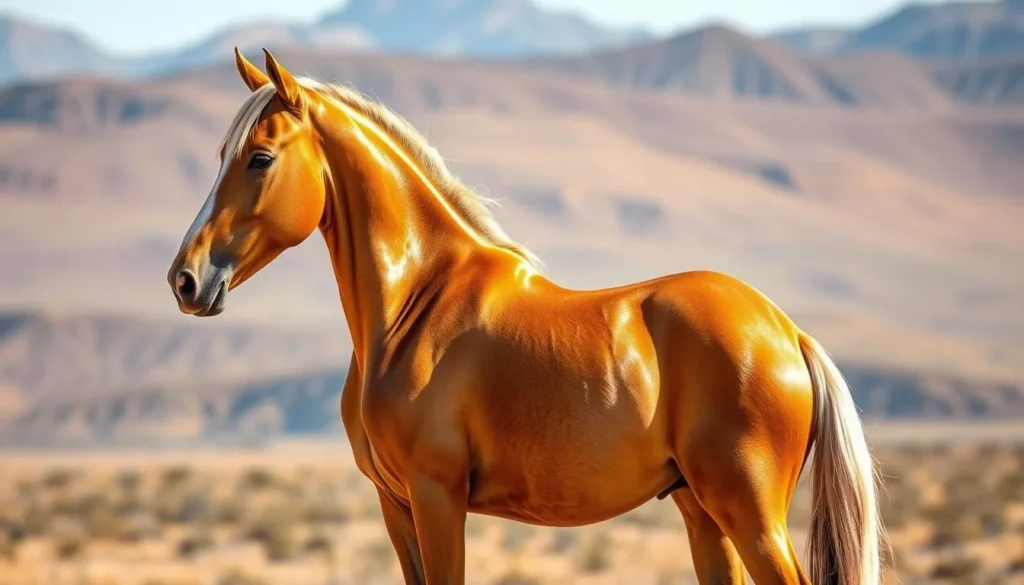 The famous golden Akhal-Teke horses of Turkmenistan, representing the best things to do in Turkmenistan The famous golden Akhal-Teke horses of Turkmenistan, representing the best things to do in Turkmenistan