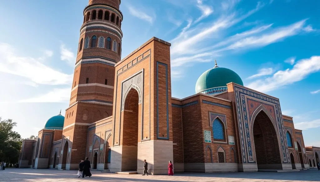 The historic Po-i-Kalyan complex in Bukhara with the towering Kalyan Minaret and blue-domed mosque, representing the best things to do in Uzbekistan for architecture lovers The historic Po-i-Kalyan complex in Bukhara with the towering Kalyan Minaret and blue-domed mosque, representing the best things to do in Uzbekistan for architecture lovers