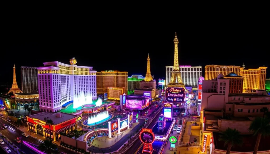 The iconic Las Vegas Strip at night, one of the best things to do in the United States The iconic Las Vegas Strip at night, one of the best things to do in the United States