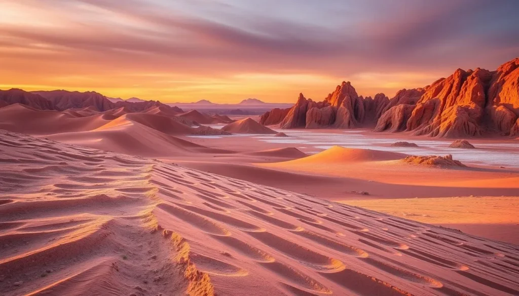 The otherworldly landscape of Valle de la Luna (Moon Valley) in the Atacama Desert, one of the best things to do in Chile The otherworldly landscape of Valle de la Luna (Moon Valley) in the Atacama Desert, one of the best things to do in Chile