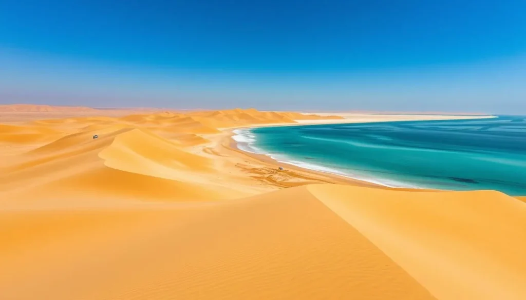 The stunning Inland Sea (Khor Al Adaid) where desert meets ocean, one of Qatar's best natural things to do