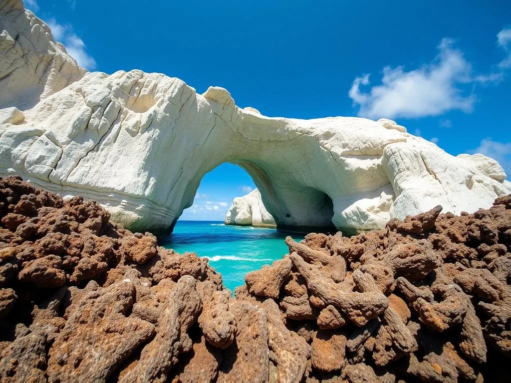 The stunning rock formations of Talava Arches in Niue