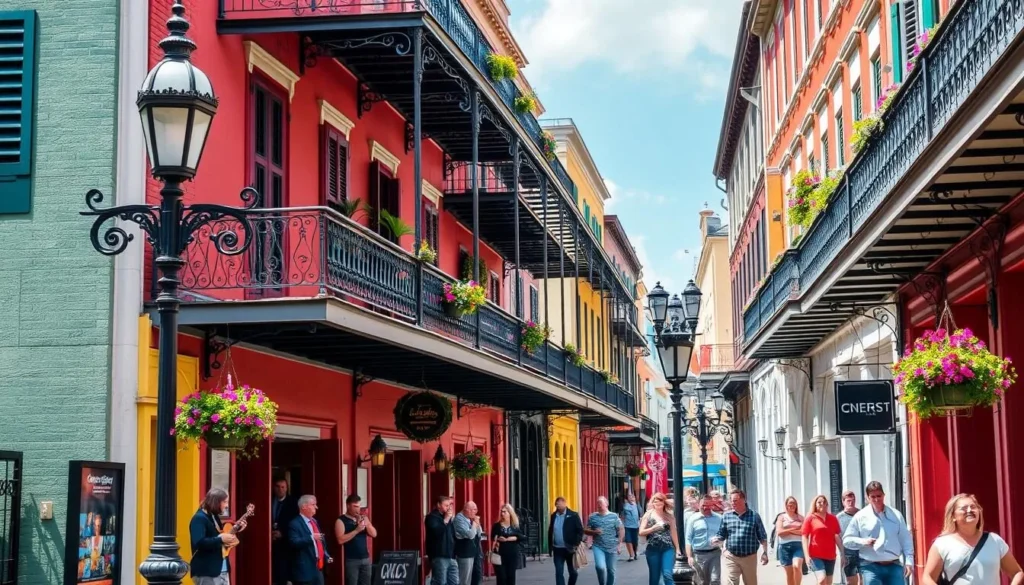 The vibrant French Quarter in New Orleans, one of the best things to do in the United States The vibrant French Quarter in New Orleans, one of the best things to do in the United States