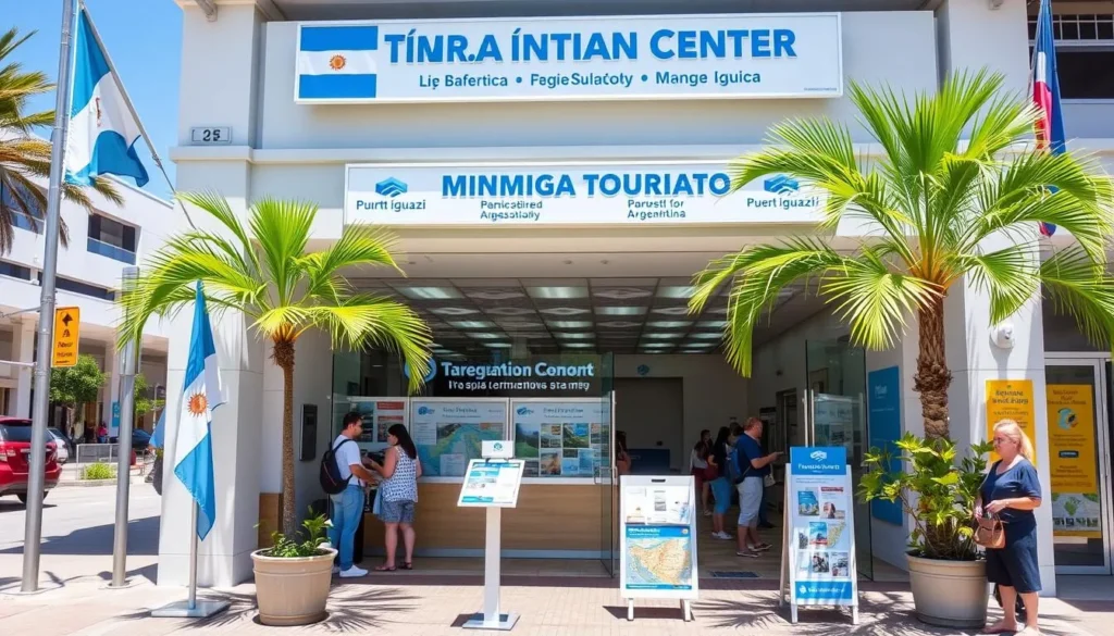 Tourist information center in downtown Puerto Iguazú with helpful staff