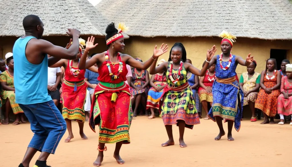 Traditional Swazi dance performance at Mantenga Cultural Village - cultural highlight among Swaziland best things to do