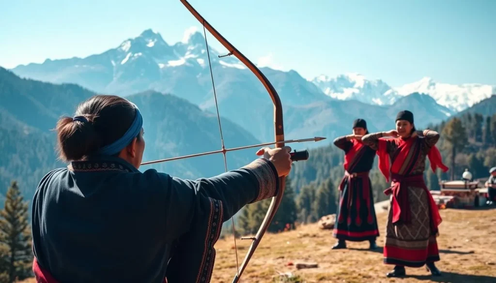 Traditional archery experience Bhutan