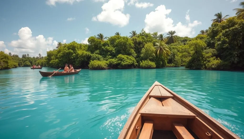 Traditional boat tour exploring Mayotte's mangroves and small islets Traditional boat tour exploring Mayotte's mangroves and small islets