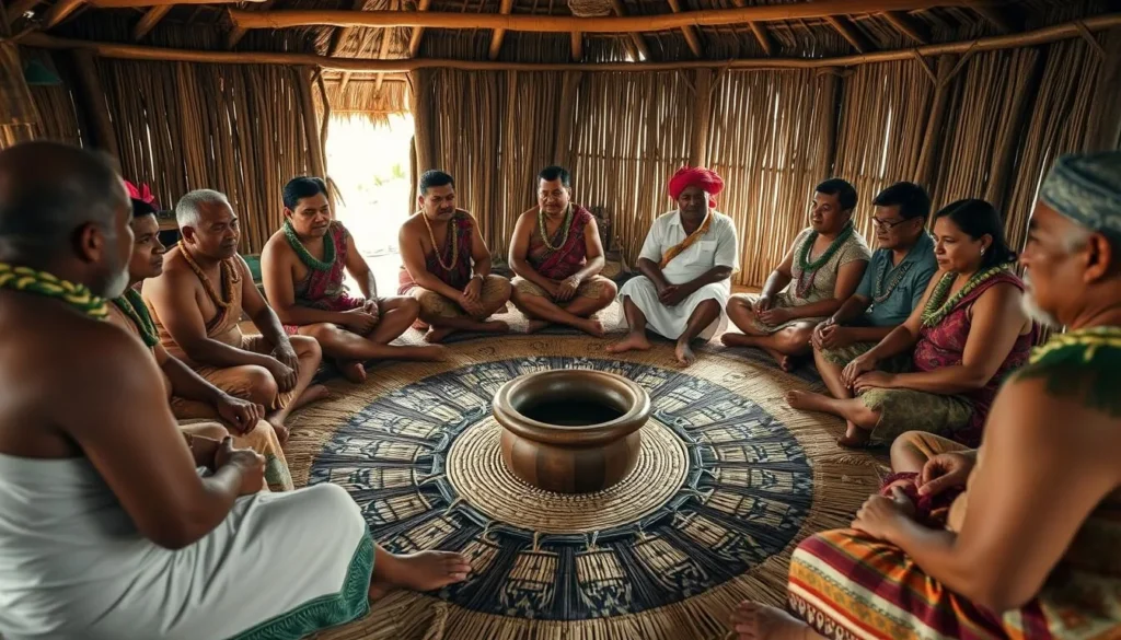 Traditional kava ceremony with locals in Wallis and Futuna