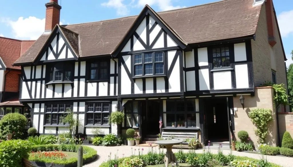 Tudor House and Garden in Southampton showing historic architecture Tudor House and Garden in Southampton showing historic architecture