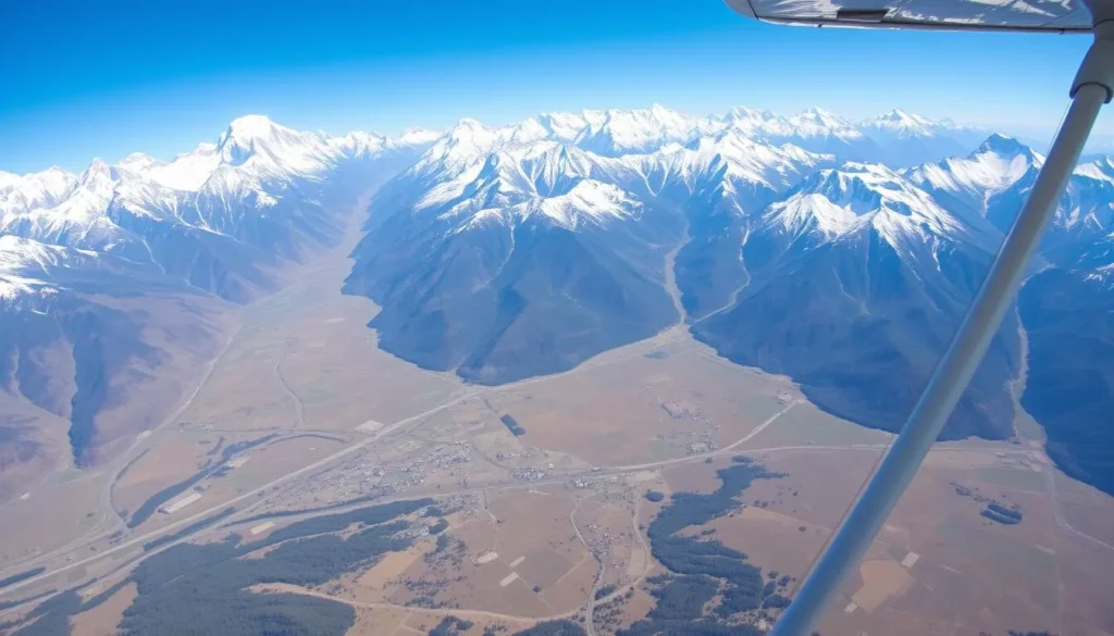 Ultralight flight over the Annapurna Mountains