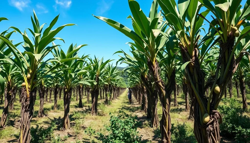 Vanilla plantation on Lifou Island, Loyalty Islands, New Caledonia