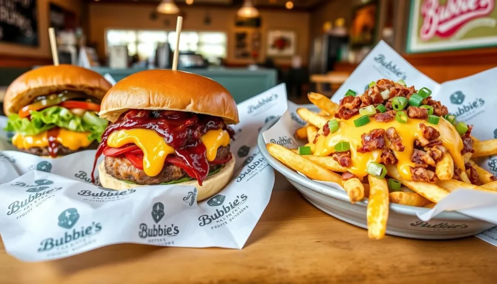 Vegan burgers and loaded fries at Bubbie's Plant Burgers in Washington DC Vegan burgers and loaded fries at Bubbie's Plant Burgers in Washington DC