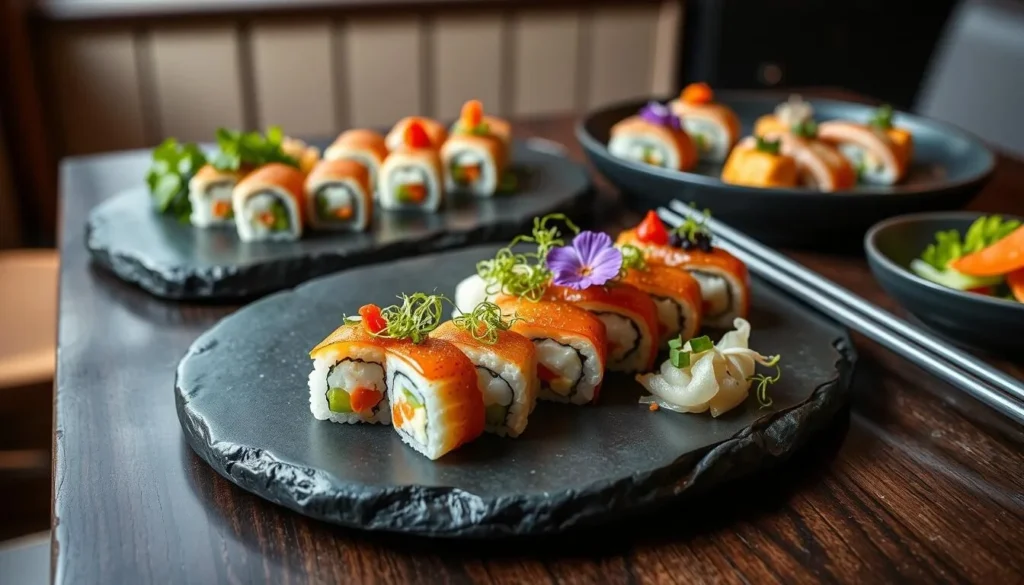 Vegan sushi and Asian-inspired dishes at PLANTA Queen in Washington DC Vegan sushi and Asian-inspired dishes at PLANTA Queen in Washington DC