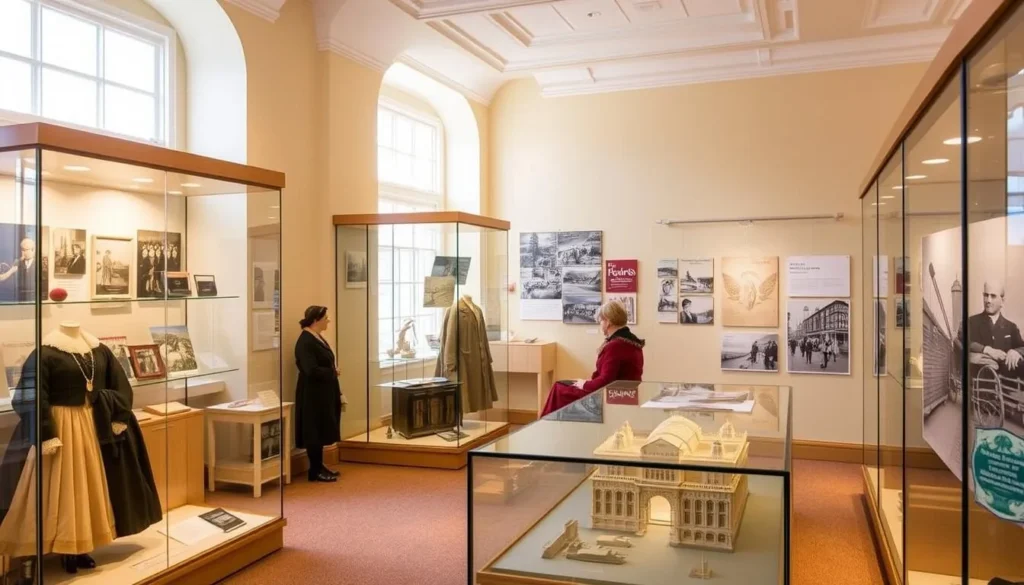 Victorian-era display at the Llandudno Museum showing the town's development as a seaside resort Victorian-era display at the Llandudno Museum showing the town's development as a seaside resort
