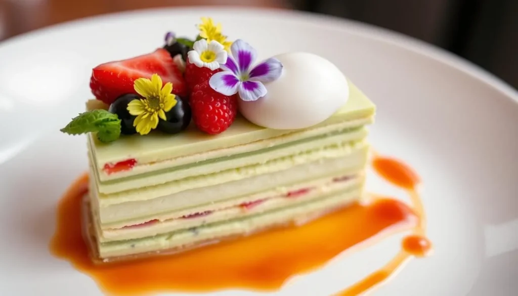 Vietnamese-style chiffon sponge cake at Moon Rabbit, one of Washington DC's acclaimed dessert restaurants