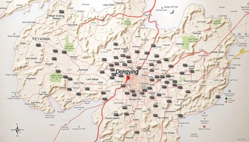 View Dongying's location on a map