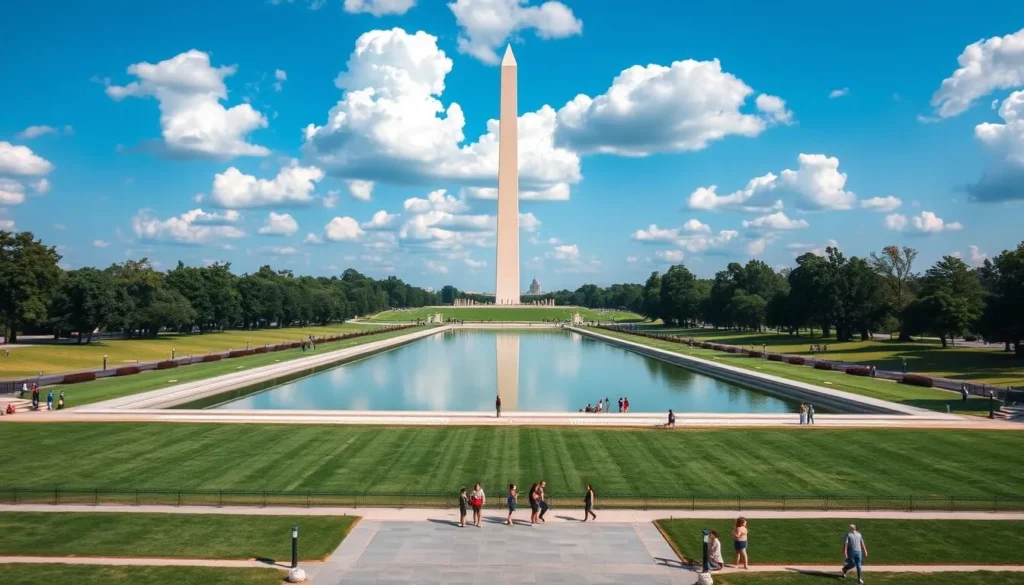 Washington Monument and reflecting pool